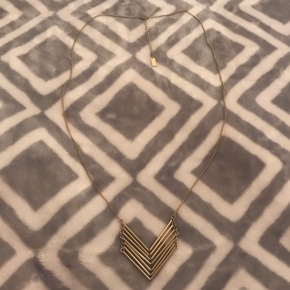 BAUBLEBAR Gold chevron necklace